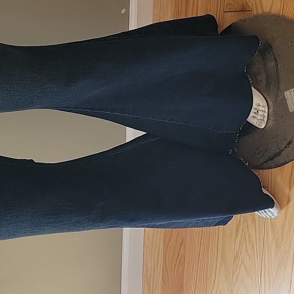 Free People We The Free Curvy Lace Back High Rise Flare Jean With Raw Hem - Picture 5 of 14